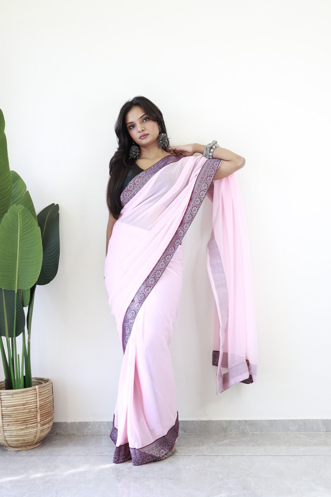 Most Beautiful 1 MIN READY WEAR GORGETTE