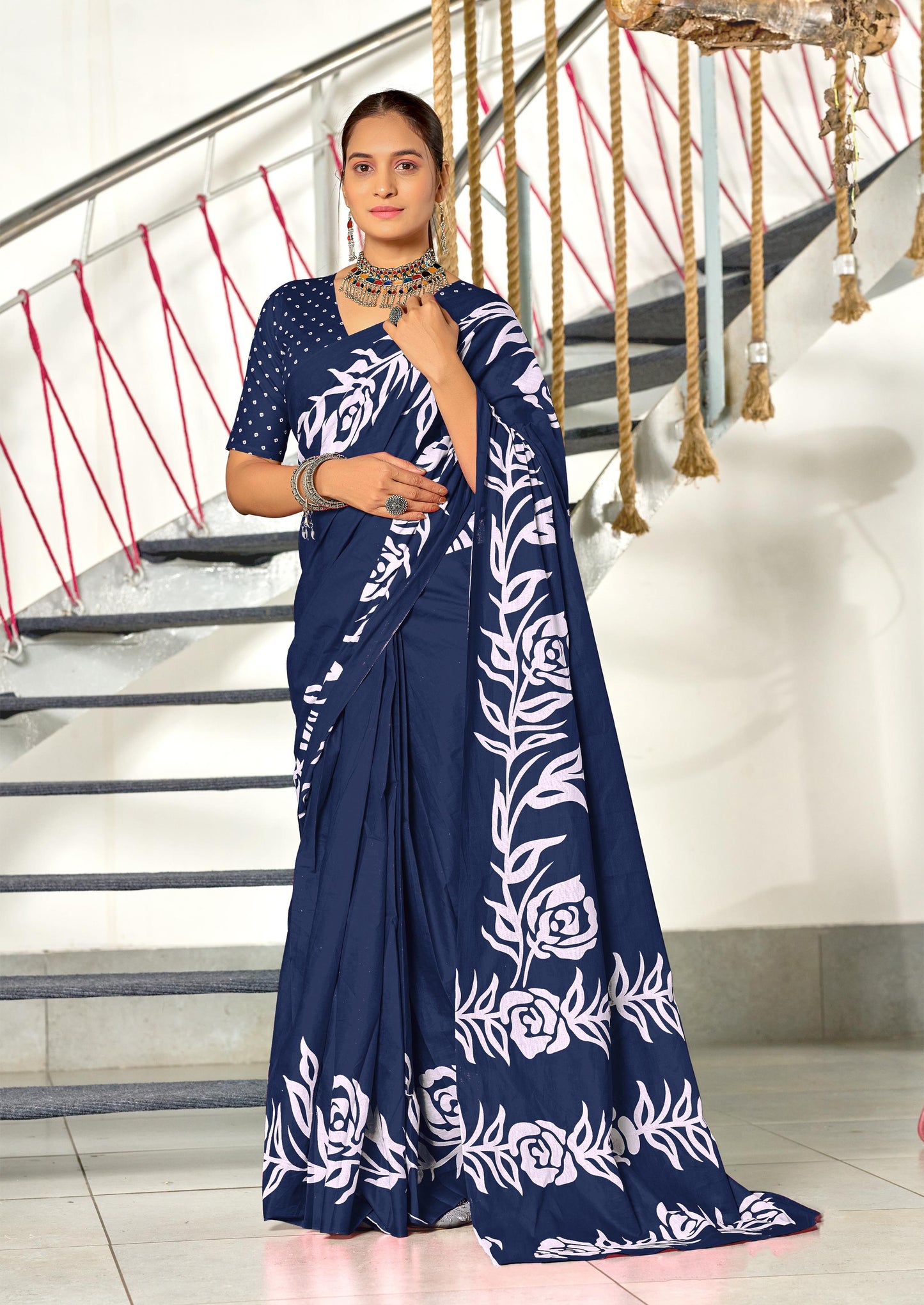PRINTED COTTON SAREES