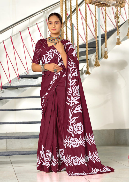 PRINTED COTTON SAREES