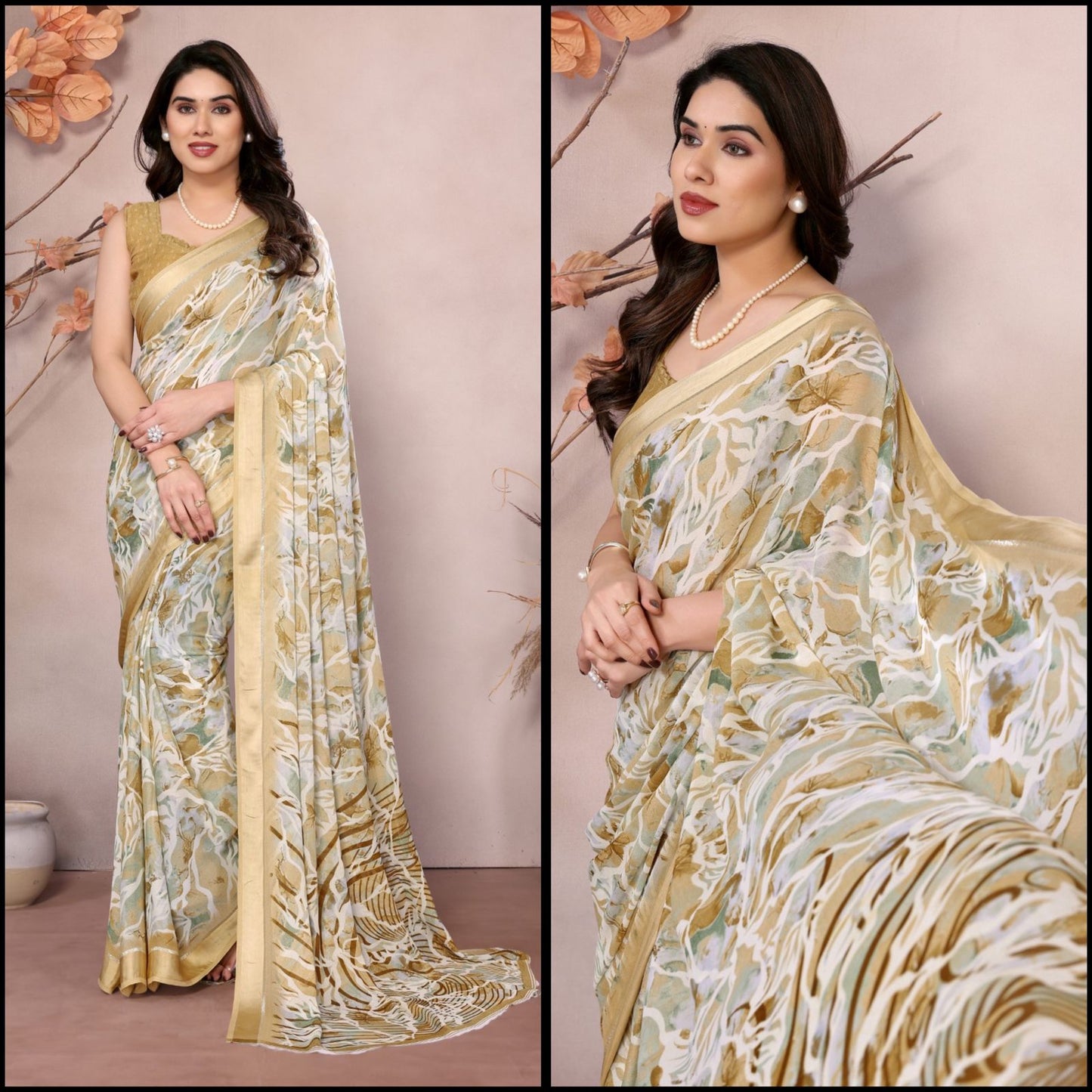 SATIN FABRIC SAREE