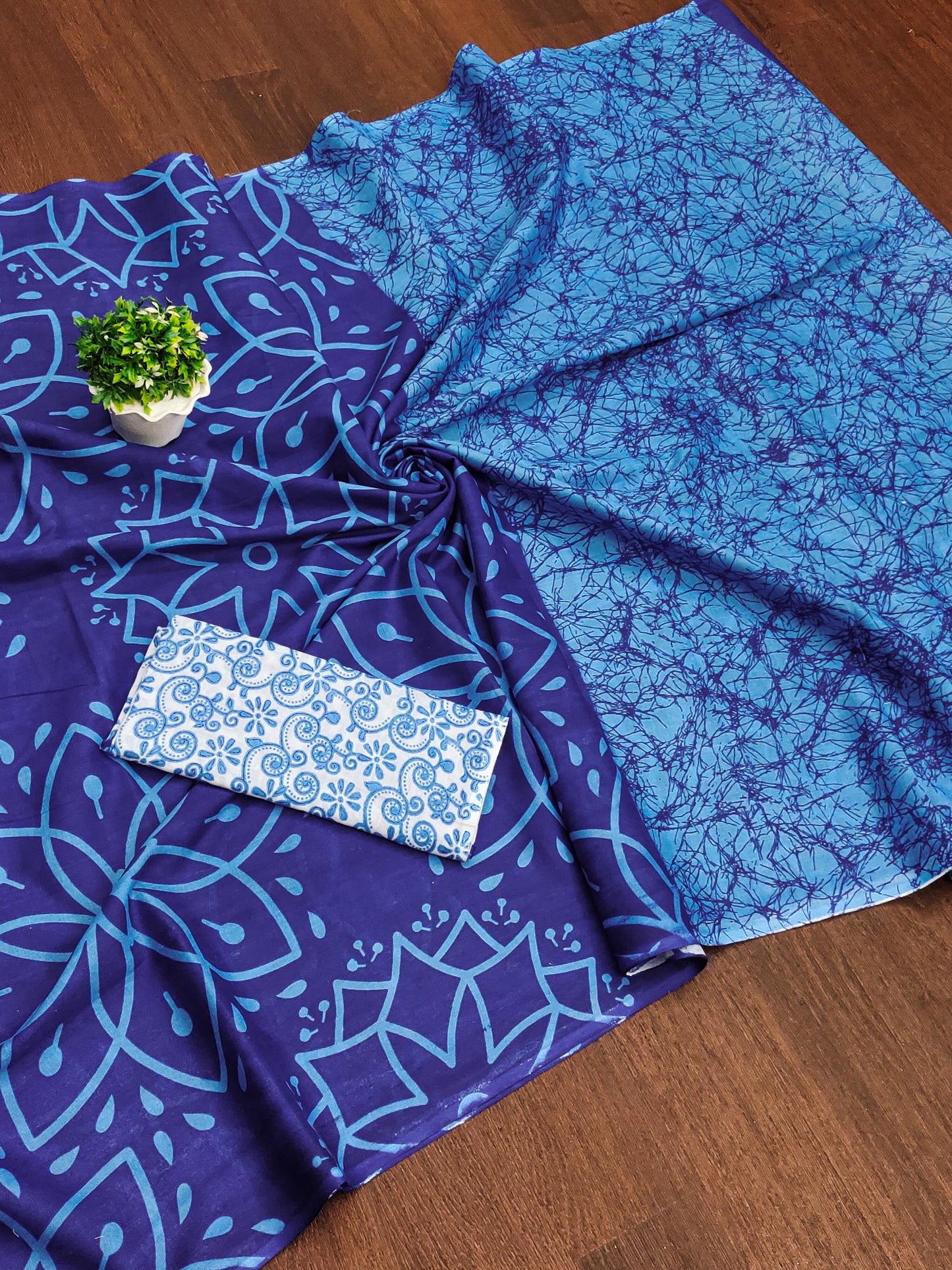 HAND BLOCK PRINTED COTTON SAREES