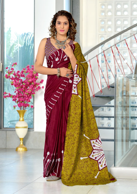 HAND BLOCK PRINT MULMUL COTTON SAREES