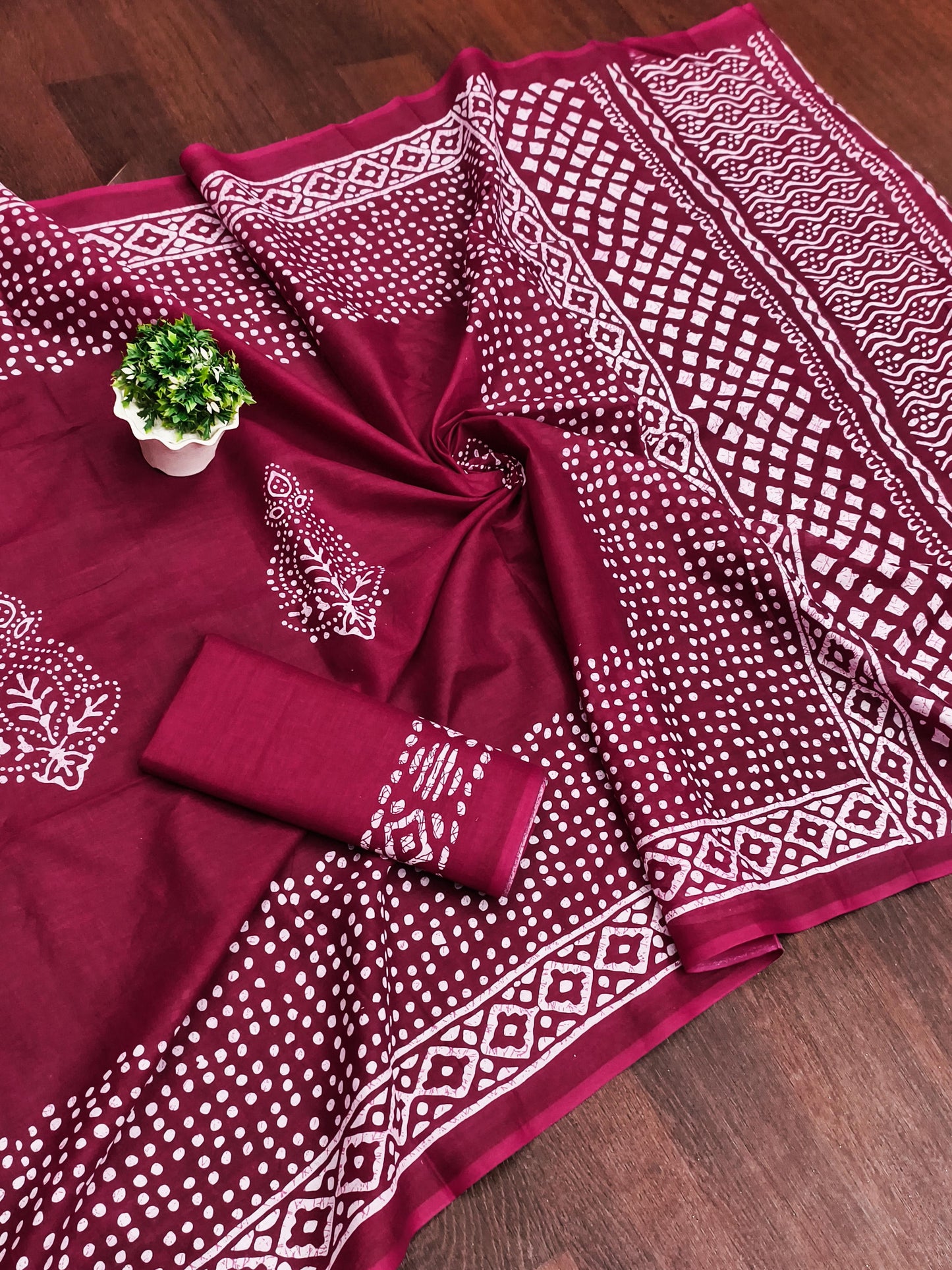PRINT MULMUL COTTON SAREES