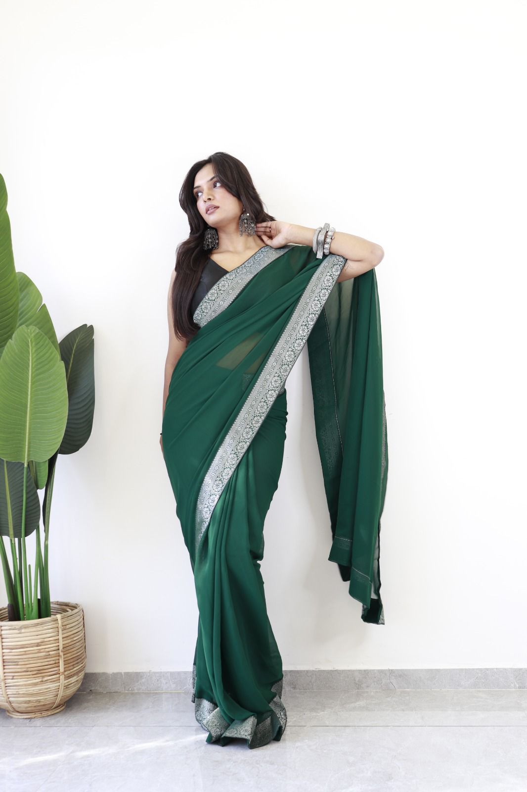 Most Beautiful 1 MIN READY WEAR  GORGETTE