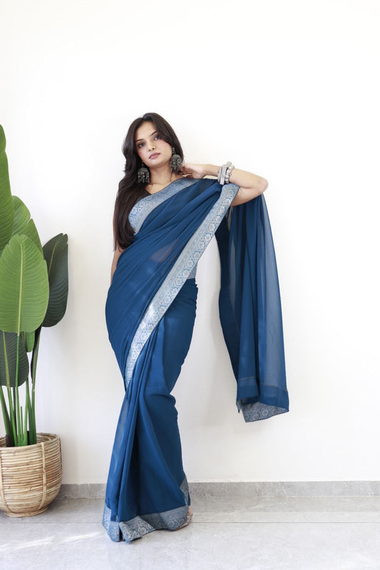 Most Beautiful 1 MIN READY WEAR  GORGETTE
